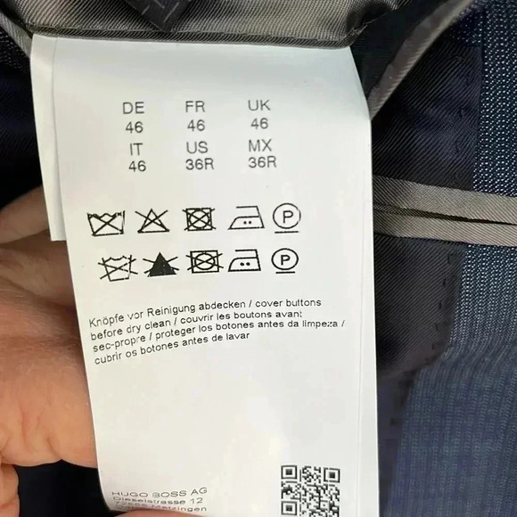 ❤️Host Pick❤️[US36R] Hugo Boss Mens Suit Blazer  Guabello VirginWool Woven Italy - Picture 10 of 12